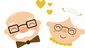 Бабуся та дідусь png