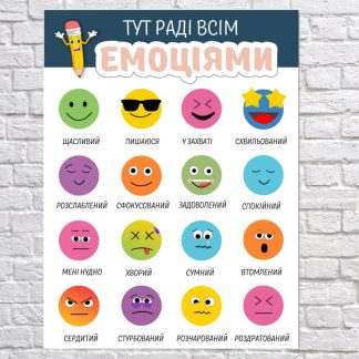 Постер "ЕМОЦІЇ" форматом А3