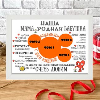 Постер подарок маме на День рождения