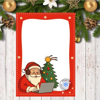 Завантажити бланк для листа від Санта Клауса