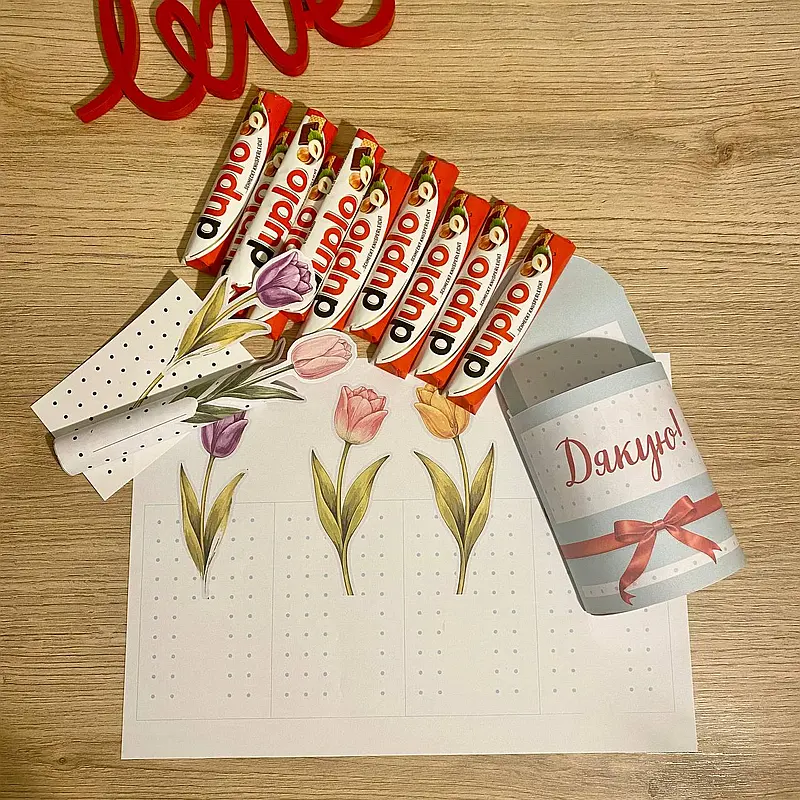 Батончики Дупло. Макети на коробку.